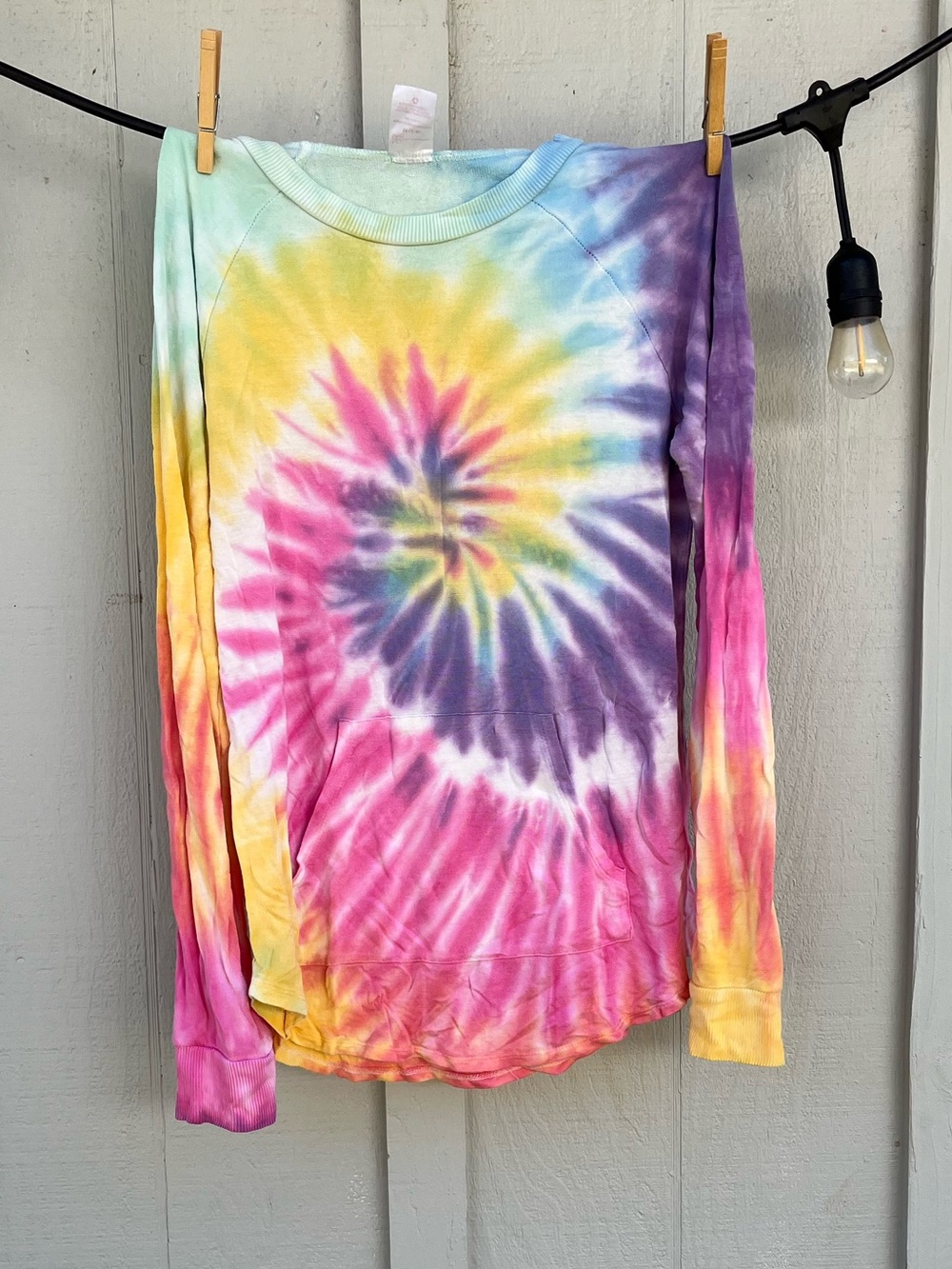 No Boundaries Multi-Color Tie-Dye Long Sleeve Top